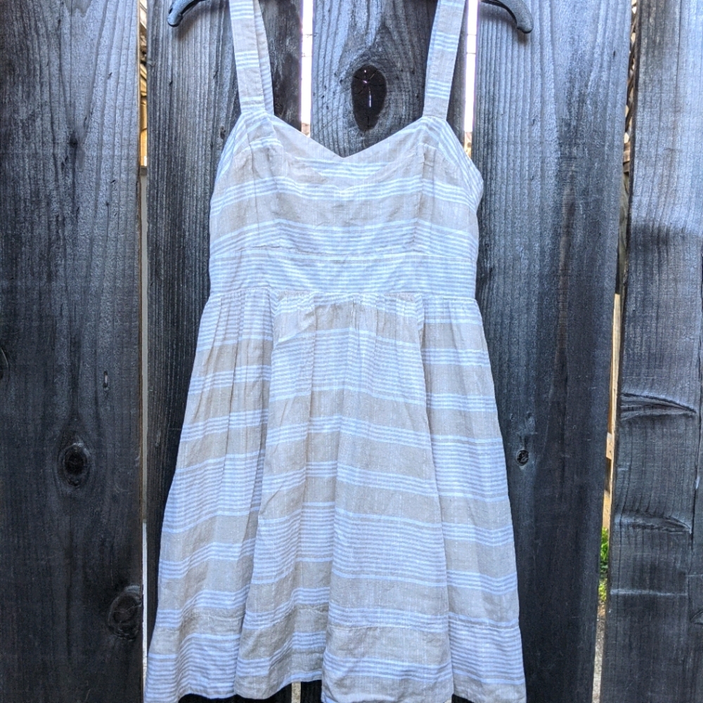 MINKPINK Beige Striped Dress